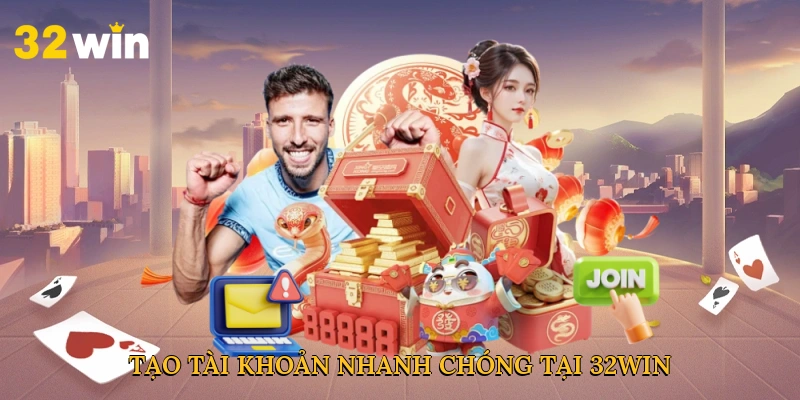 Tạo tài khoản nhanh chóng tại 32win